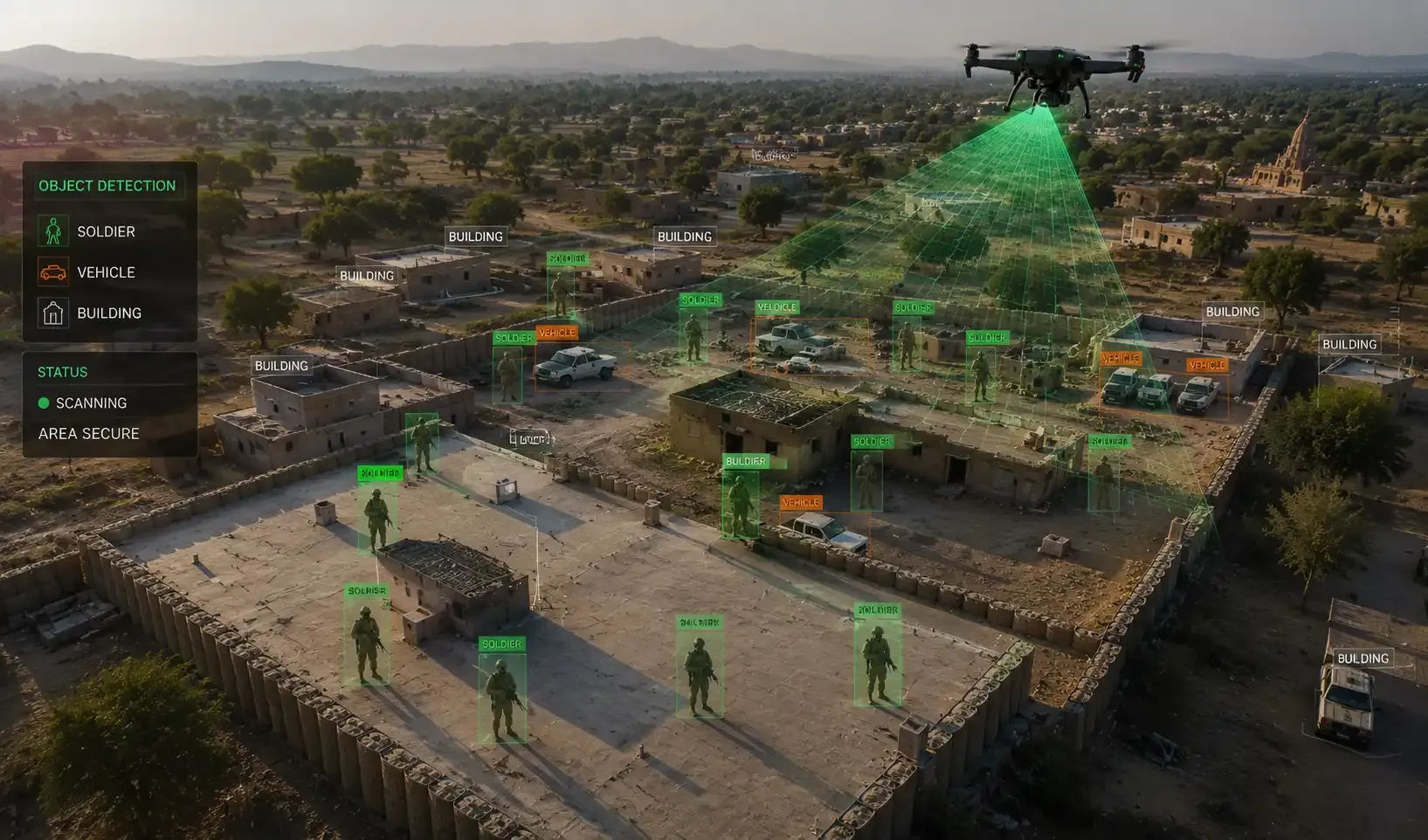 Computer vision in drones