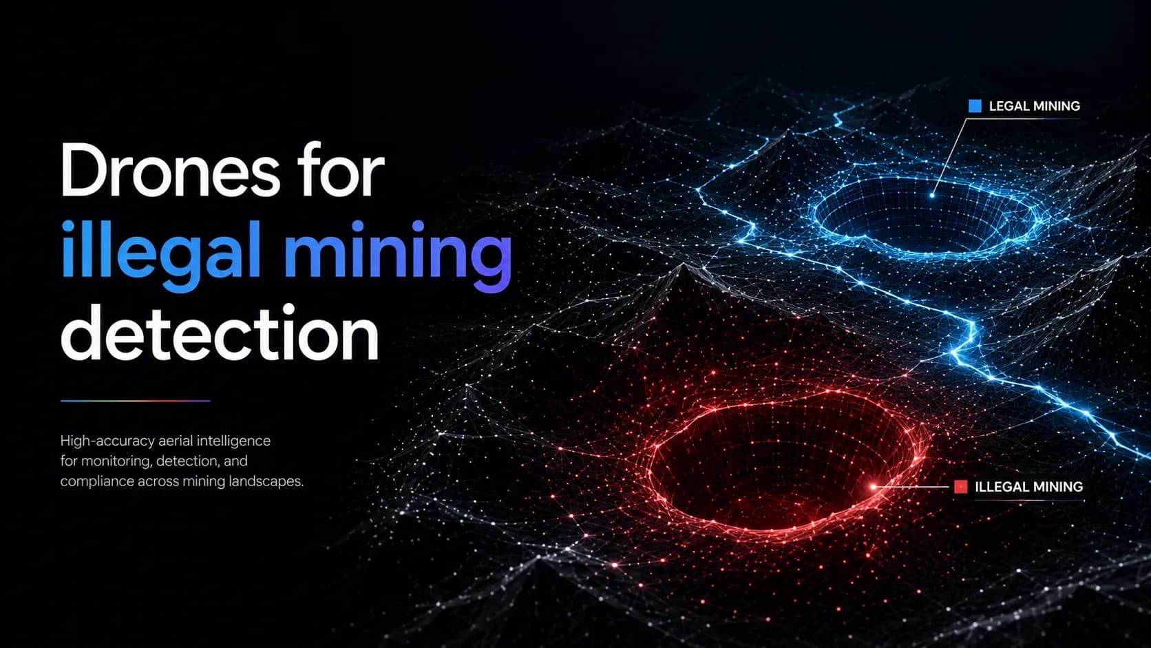 Drones for illegal mining detection