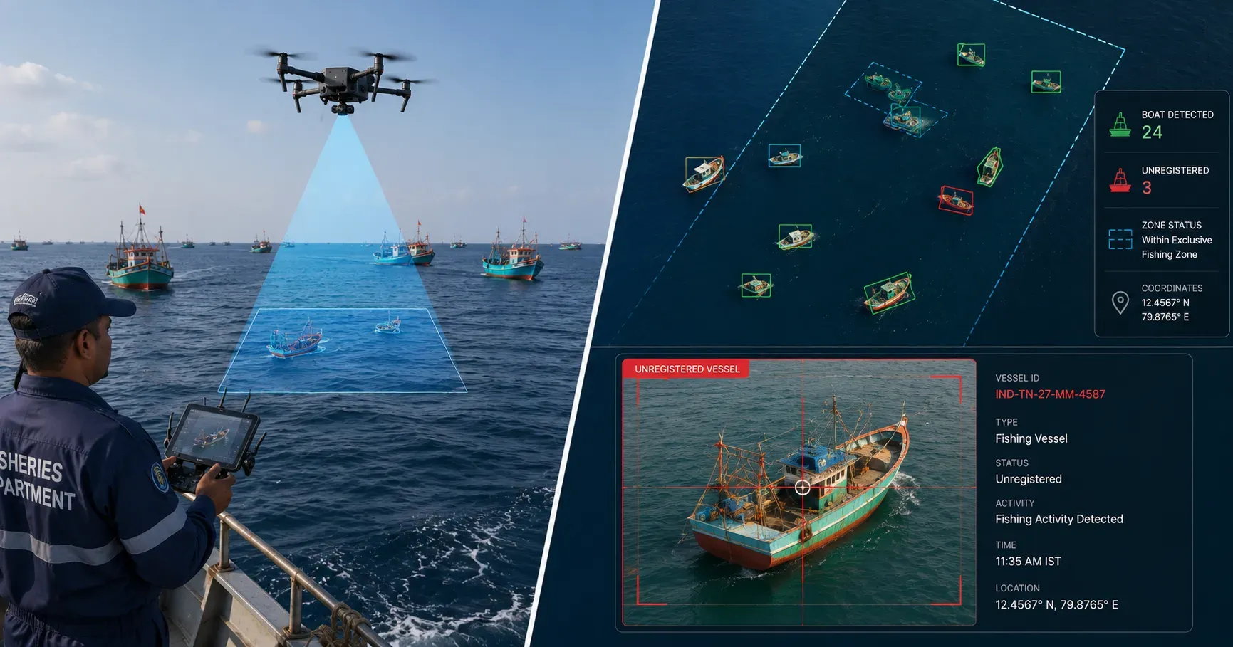 Drones for marine fisheries surveillance in India