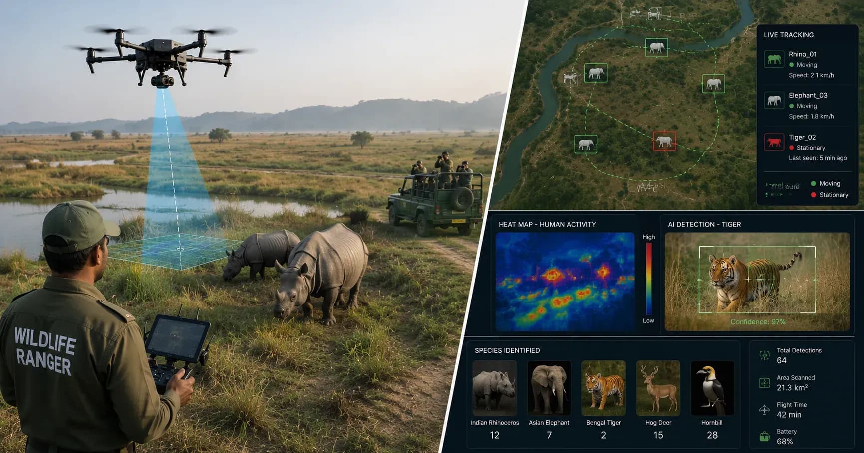 Drones for wildlife conservation in India
