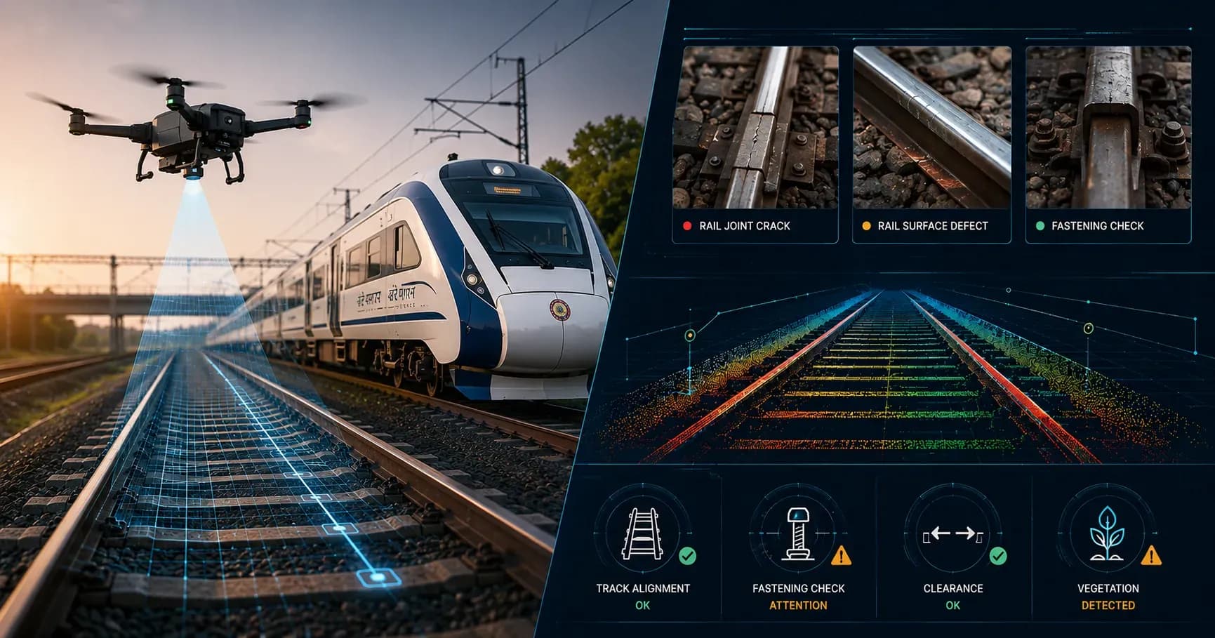 Drones in Indian Railways: how track inspection and surveillance