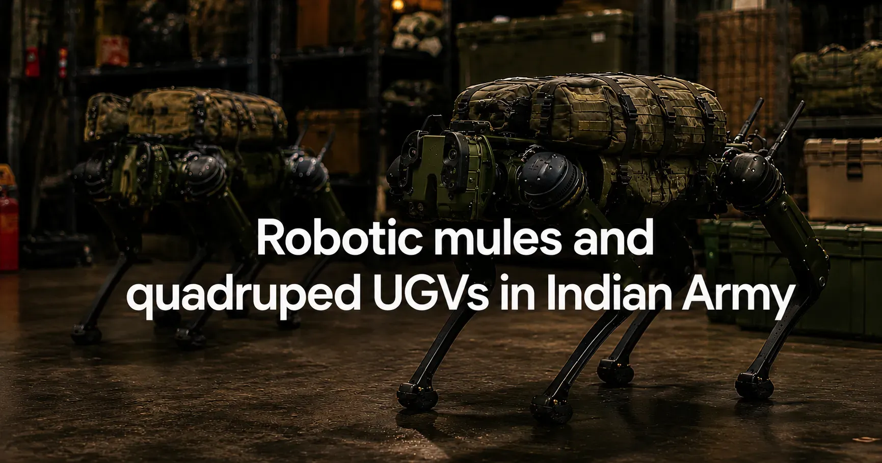 Robotic mules and quadruped UGVs in Indian Army service